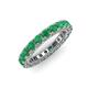 3 - Ellen 3.00 mm Emerald Eternity Band 