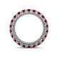 4 - Ellen 3.00 mm Ruby Eternity Band 