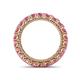 4 - Ellen 3.00 mm Pink Tourmaline Eternity Band 