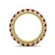 4 - Ellen 3.00 mm Rhodolite Garnet Eternity Band 