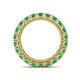 4 - Ellen 3.00 mm Emerald Eternity Band 
