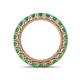 4 - Ellen 3.00 mm Emerald Eternity Band 