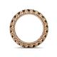 4 - Ellen 3.00 mm Smoky Quartz Eternity Band 