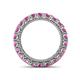 4 - Ellen 3.00 mm Pink Sapphire Eternity Band 