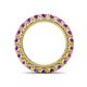 4 - Ellen 3.00 mm Amethyst Eternity Band 
