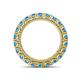 4 - Ellen 3.00 mm Blue Topaz Eternity Band 