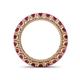 4 - Ellen 3.00 mm Rhodolite Garnet Eternity Band 