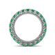 4 - Ellen 3.00 mm Emerald Eternity Band 