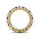 4 - Ellen 3.00 mm Amethyst and Diamond Eternity Band 