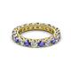 2 - Ellen 3.00 mm Tanzanite and Diamond Eternity Band 