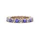 1 - Ellen 3.00 mm Tanzanite and Diamond Eternity Band 