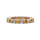 1 - Ellen 3.00 mm Citrine and Diamond Eternity Band 