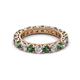 2 - Ellen 3.00 mm Diamond and Lab Created Alexandrite Eternity Band 