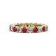 1 - Ellen 3.00 mm Ruby and Diamond Eternity Band 