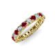 3 - Ellen 3.00 mm Ruby and Diamond Eternity Band 