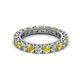 2 - Ellen 3.00 mm Yellow Sapphire and Diamond Eternity Band 