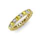 3 - Ellen 3.00 mm Yellow Sapphire and Diamond Eternity Band 