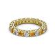 2 - Ellen 3.00 mm Citrine and Diamond Eternity Band 