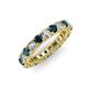 3 - Ellen 3.00 mm London Blue Topaz and Diamond Eternity Band 