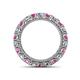 4 - Ellen 3.00 mm Pink Sapphire and Lab Grown Diamond Eternity Band 
