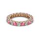 2 - Ellen 3.00 mm Pink Tourmaline and Lab Grown Diamond Eternity Band 