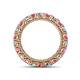 4 - Ellen 3.00 mm Pink Tourmaline and Lab Grown Diamond Eternity Band 
