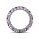 4 - Ellen 3.00 mm Amethyst and Lab Grown Diamond Eternity Band 