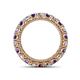 4 - Ellen 3.00 mm Iolite and Lab Grown Diamond Eternity Band 