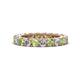 1 - Ellen 3.00 mm Peridot and Lab Grown Diamond Eternity Band 