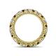 4 - Ellen 3.00 mm Smoky Quartz and Lab Grown Diamond Eternity Band 