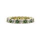 1 - Ellen 3.00 mm Lab Created Alexandrite and Lab Grown Diamond Eternity Band 