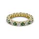 2 - Ellen 3.00 mm Lab Created Alexandrite and Lab Grown Diamond Eternity Band 