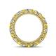 4 - Ellen 3.00 mm Yellow Sapphire and Lab Grown Diamond Eternity Band 