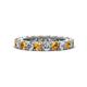 1 - Ellen 3.00 mm Citrine and Lab Grown Diamond Eternity Band 