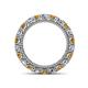 4 - Ellen 3.00 mm Citrine and Lab Grown Diamond Eternity Band 