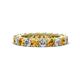 1 - Ellen 3.00 mm Citrine and Lab Grown Diamond Eternity Band 