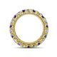 4 - Ellen 3.00 mm Iolite and Lab Grown Diamond Eternity Band 
