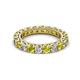 2 - Ellen 3.00 mm Yellow Diamond and White Lab Grown Diamond Eternity Band 