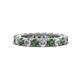1 - Ellen 3.00 mm Lab Created Alexandrite and Lab Grown Diamond Eternity Band 