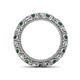4 - Ellen 3.00 mm Lab Created Alexandrite and Lab Grown Diamond Eternity Band 