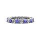 1 - Ellen 3.00 mm Tanzanite and Lab Grown Diamond Eternity Band 