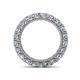 4 - Ellen 3.00 mm Aquamarine and Lab Grown Diamond Eternity Band 