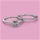 2 - Junia Semi Mount Halo Bridal Set Ring 