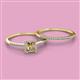 2 - Junia Semi Mount Halo Bridal Set Ring 