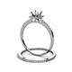 3 - Junia Semi Mount Halo Bridal Set Ring 