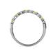 4 - Clara 3.00 mm Yellow Diamond and Lab Grown Diamond 10 Stone Wedding Band 