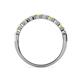 4 - Clara 3.00 mm Yellow Sapphire and Lab Grown Diamond 10 Stone Wedding Band 
