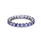 3 - Clarissa 3.00 mm Princess Cut Tanzanite Eternity Band 