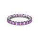 3 - Clarissa 3.00 mm Princess Cut Amethyst Eternity Band 