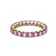 3 - Clarissa 3.00 mm Princess Cut Amethyst Eternity Band 